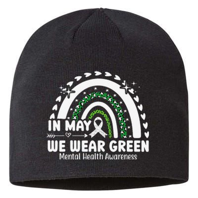 Mental Health Matters We Wear Green Mental Health Awareness Sustainable Beanie