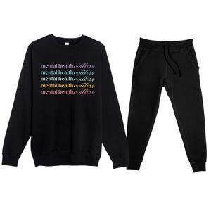 Mental Health Matters Premium Crewneck Sweatsuit Set