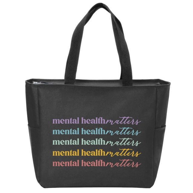 Mental Health Matters Zip Tote Bag