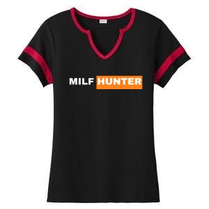 Milf Hunter Ladies Halftime Notch Neck Tee