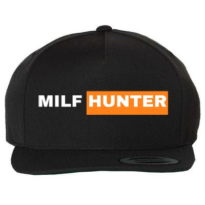 Milf Hunter Wool Snapback Cap