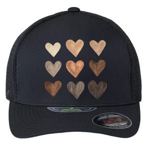 Melanin Hearts Flexfit Unipanel Trucker Cap