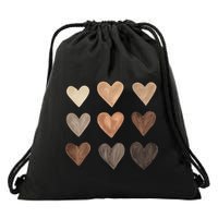 Melanin Hearts Drawstring Bag