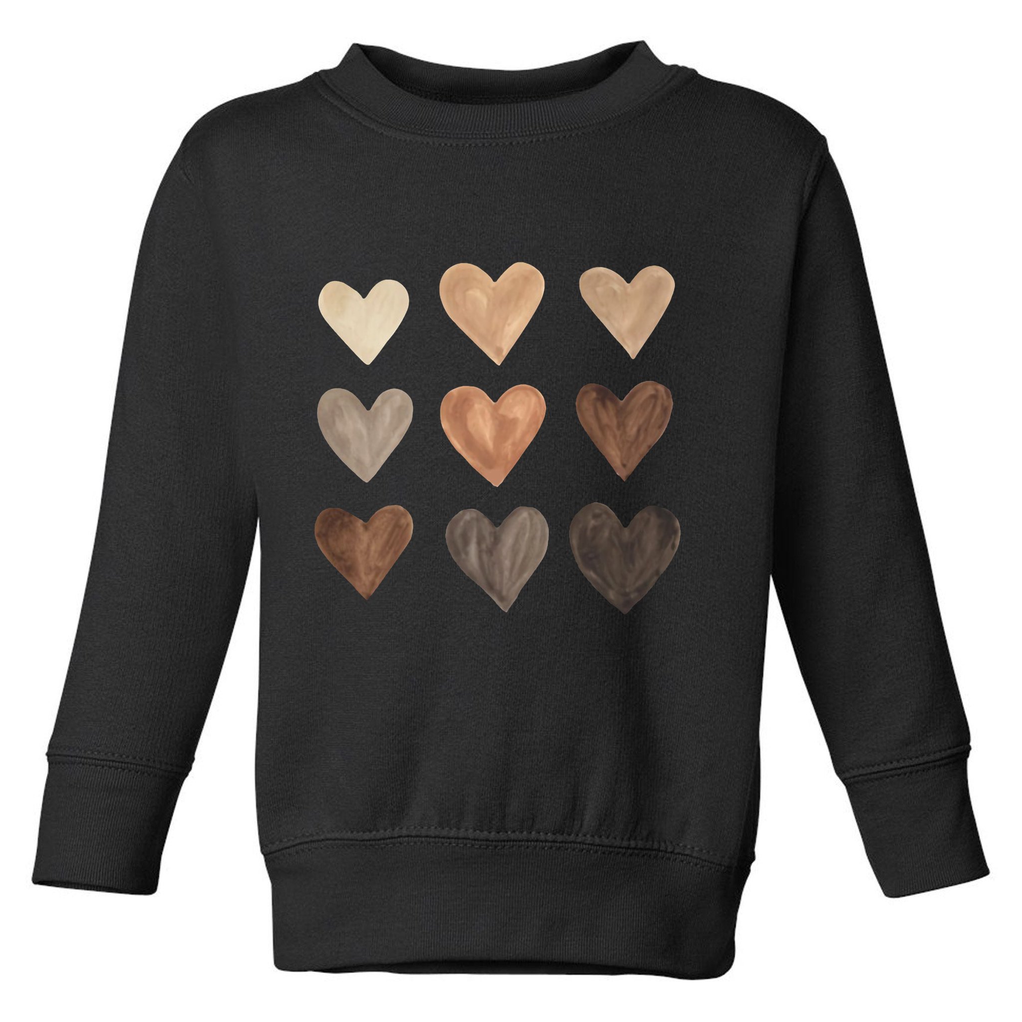 Melanin Hearts Toddler Sweatshirt