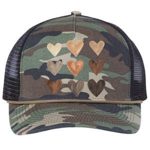 Melanin Hearts Retro Rope Trucker Hat Cap