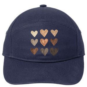 Melanin Hearts 7-Panel Snapback Hat