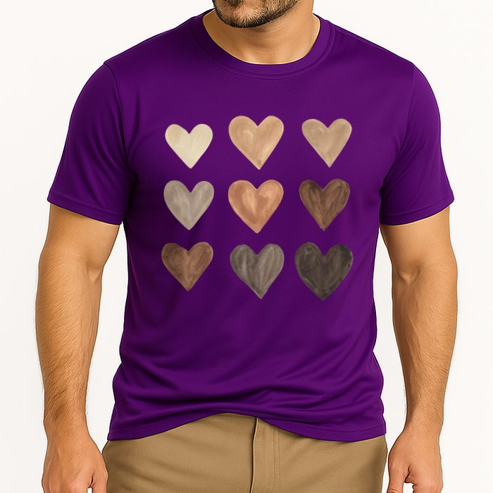 Melanin Hearts Cooling Performance Crew T-Shirt