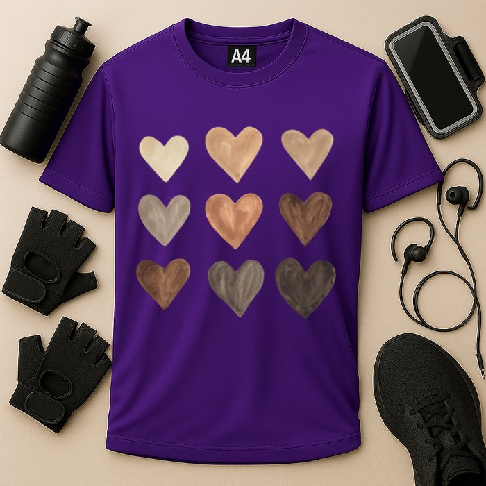 Melanin Hearts Cooling Performance Crew T-Shirt