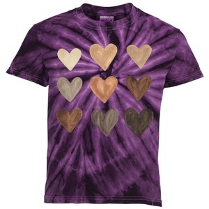 Melanin Hearts Kids Tie-Dye T-Shirt