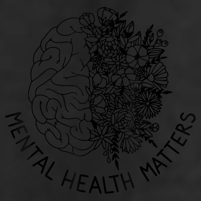 Mental Health Matters Human Brain Illness Awareness 7 Panel Mesh Trucker Snapback Hat