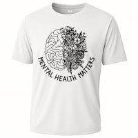 Mental Health Matters Human Brain Illness Awareness Cooling Performance Crew T-Shirt