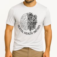 Mental Health Matters Human Brain Illness Awareness Cooling Performance Crew T-Shirt