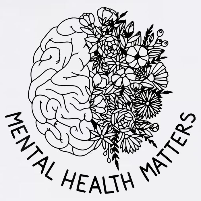 Mental Health Matters Human Brain Illness Awareness Cooling Performance Crew T-Shirt