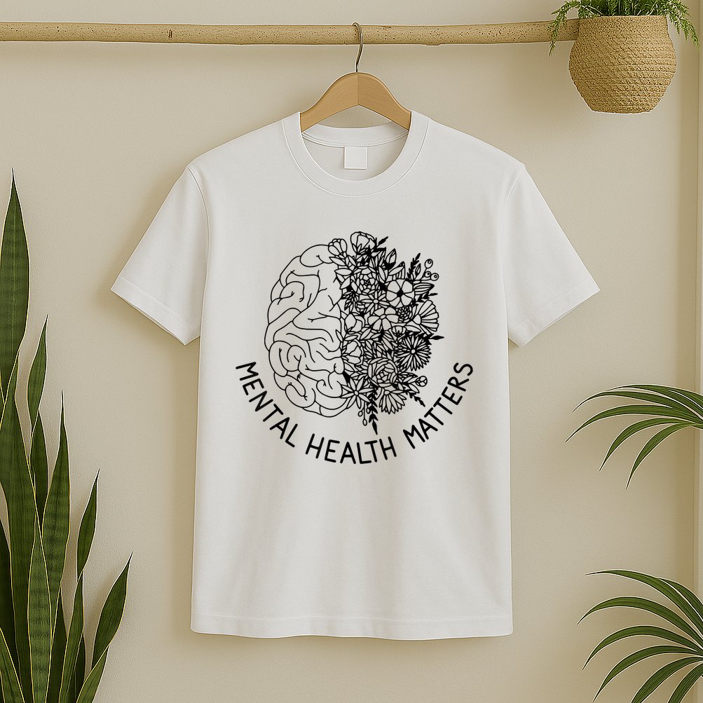 Mental Health Matters Human Brain Illness Awareness T-Shirt