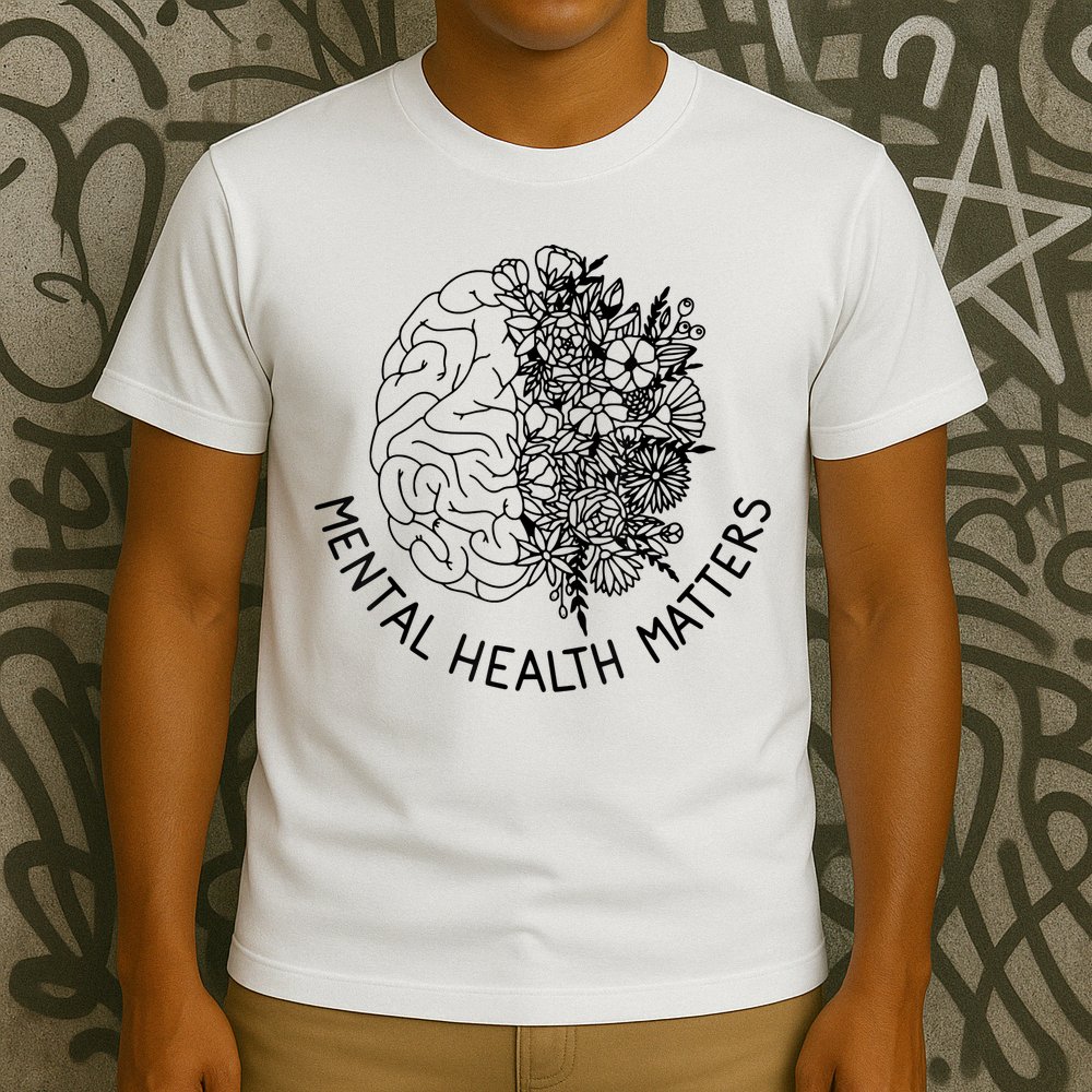 Mental Health Matters Human Brain Illness Awareness T-Shirt