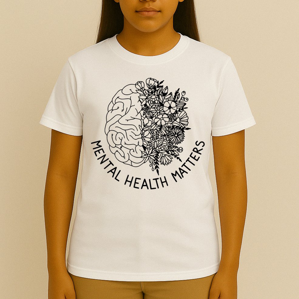 Mental Health Matters Human Brain Illness Awareness T-Shirt