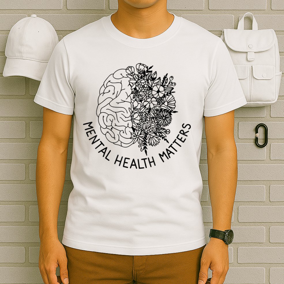 Mental Health Matters Human Brain Illness Awareness T-Shirt