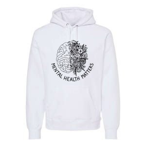 Mental Health Matters Human Brain Illness Awareness Premium Hoodie