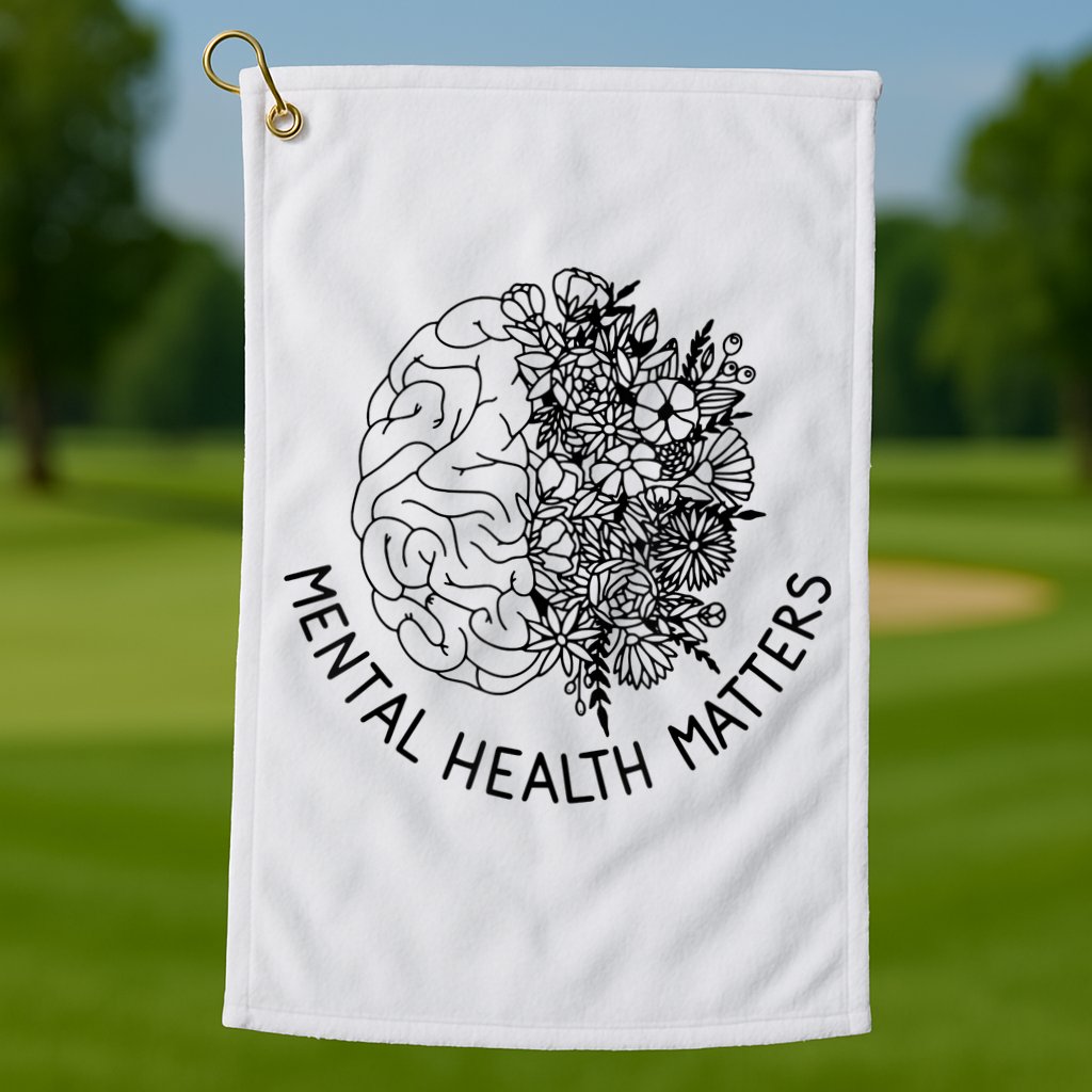 Mental Health Matters Human Brain Illness Awareness Golf Towel