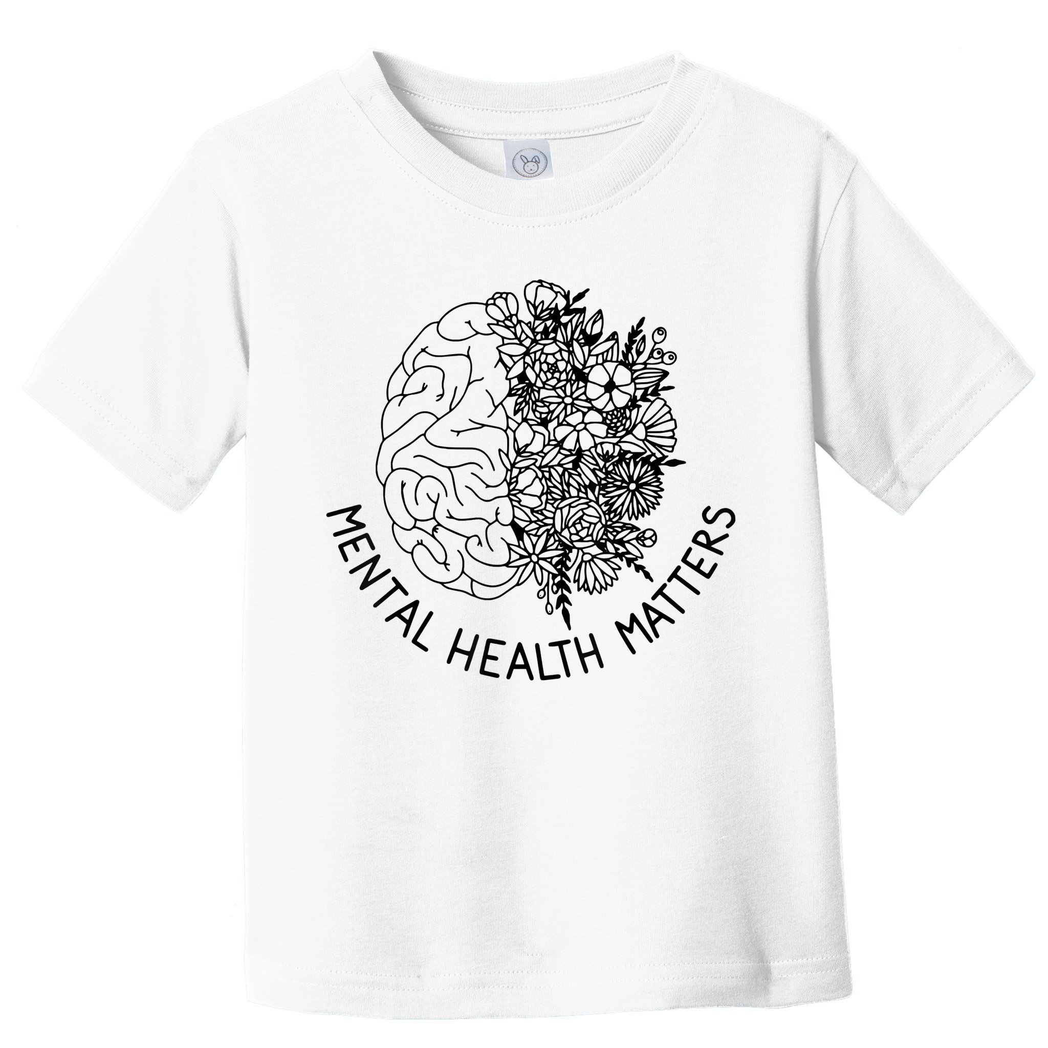 Mental Health Matters Human Brain Illness Awareness Toddler T-Shirt