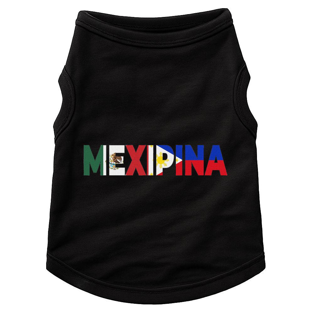 Mexipina Half Mexican Filipina With Mexico Philippines Flag Doggie Tank