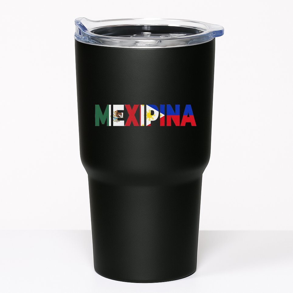 Mexipina Half Mexican Filipina With Mexico Philippines Flag Tumbler