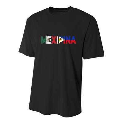 Mexipina Half Mexican Filipina With Mexico Philippines Flag Youth Performance Sprint T-Shirt