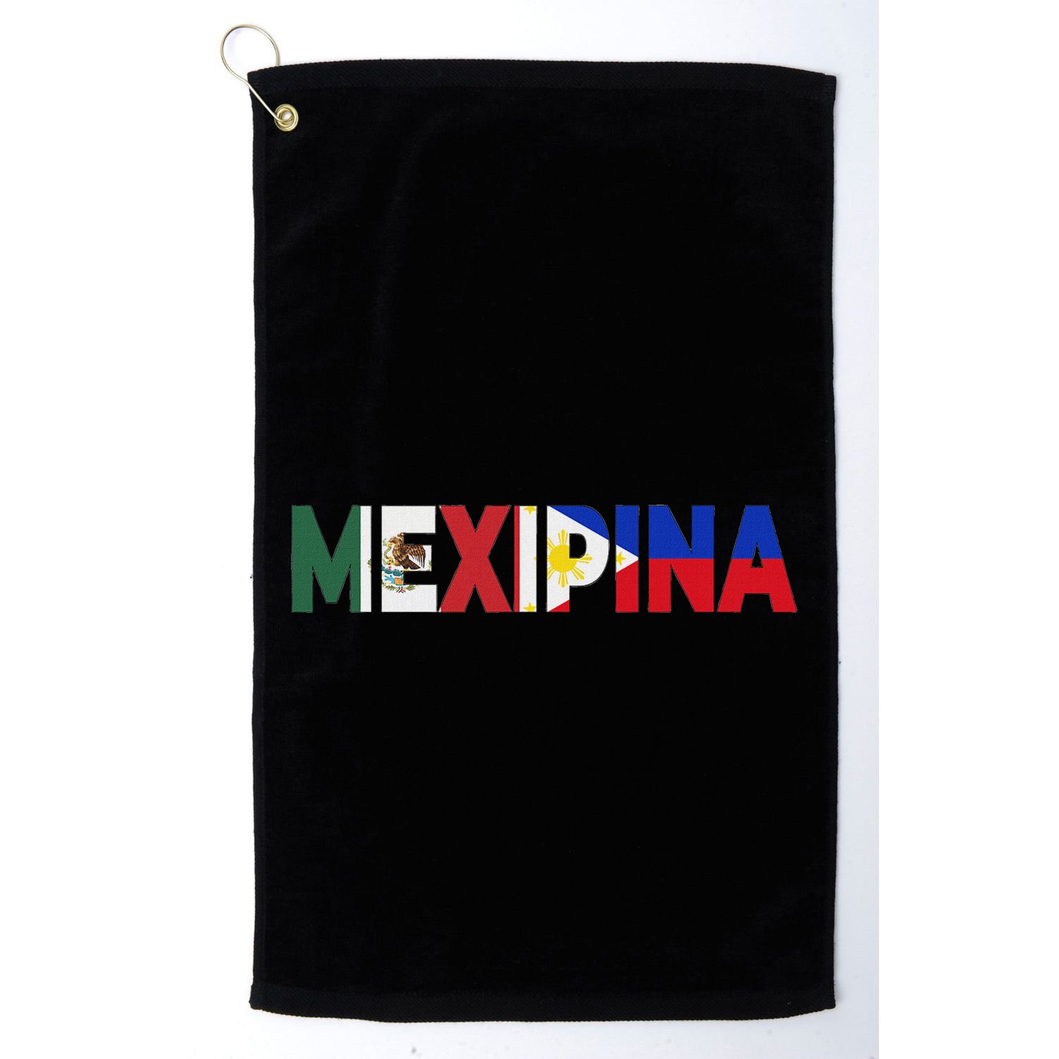 Mexipina Half Mexican Filipina With Mexico Philippines Flag Golf Towel