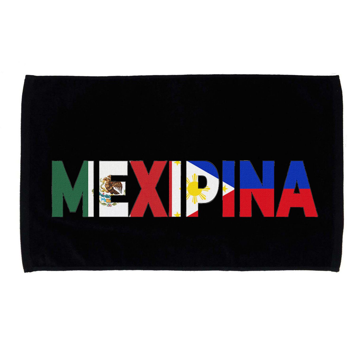 Mexipina Half Mexican Filipina With Mexico Philippines Flag Microfiber Hand Towel
