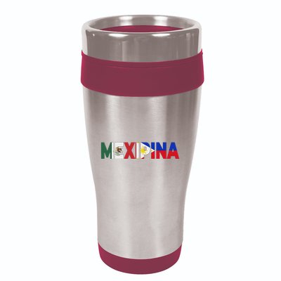 Mexipina Half Mexican Filipina With Mexico Philippines Flag 16oz Travel Tumbler
