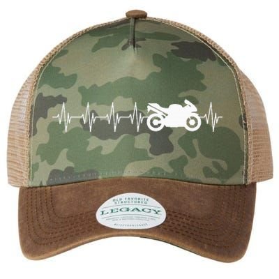 Motorcycle Heartbeat Legacy Tie Dye Trucker Hat