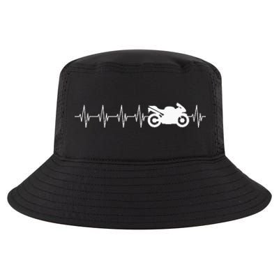 Motorcycle Heartbeat Cool Comfort Performance Bucket Hat