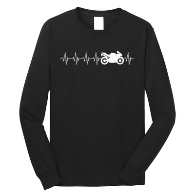 Motorcycle Heartbeat Long Sleeve Shirt