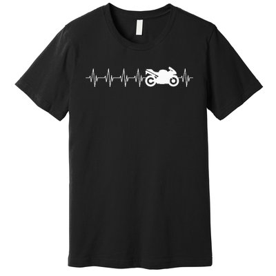 Motorcycle Heartbeat Premium T-Shirt