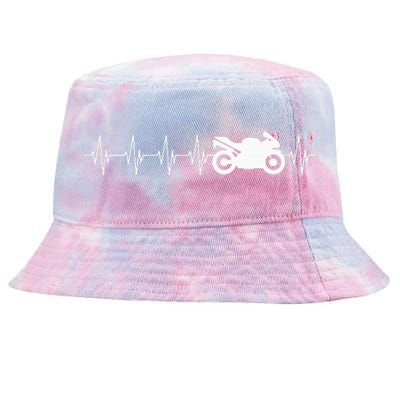 Motorcycle Heartbeat Tie-Dyed Bucket Hat