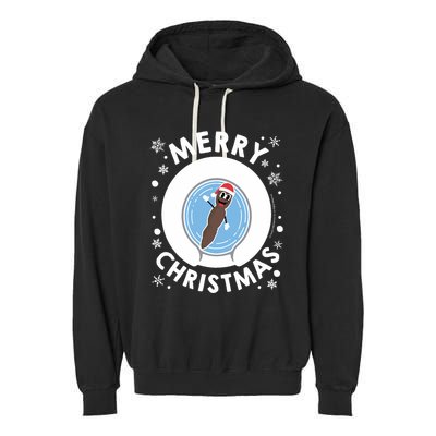 Mr Hankey Merry Christmas Garment-Dyed Fleece Hoodie