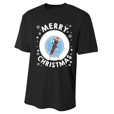 Mr Hankey Merry Christmas Performance Sprint T-Shirt