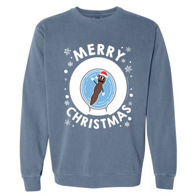 Mr Hankey Merry Christmas Garment-Dyed Sweatshirt