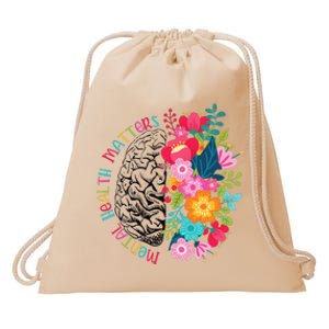 Mental Health Matters Gift Human Brain Illness Awareness Drawstring Bag