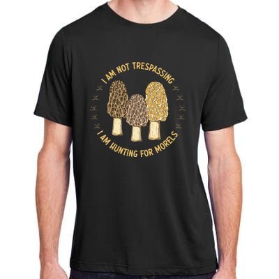 Mushroom Hunting Mycology Foraging Morel Adult ChromaSoft Performance T-Shirt