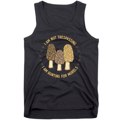 Mushroom Hunting Mycology Foraging Morel Tank Top