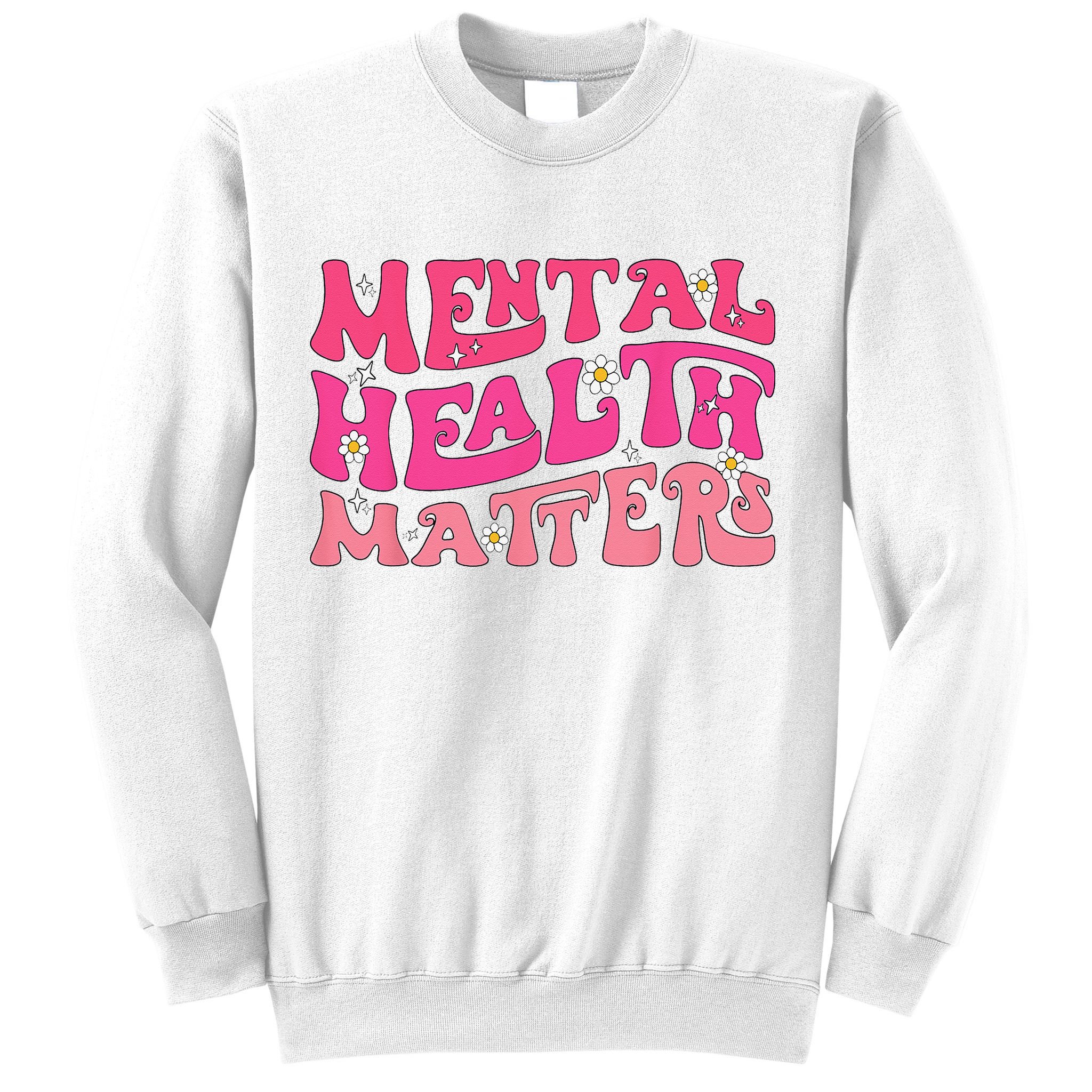 Mental Health Matters Groovy Psychologist Therapy Squad Sweatshirt
