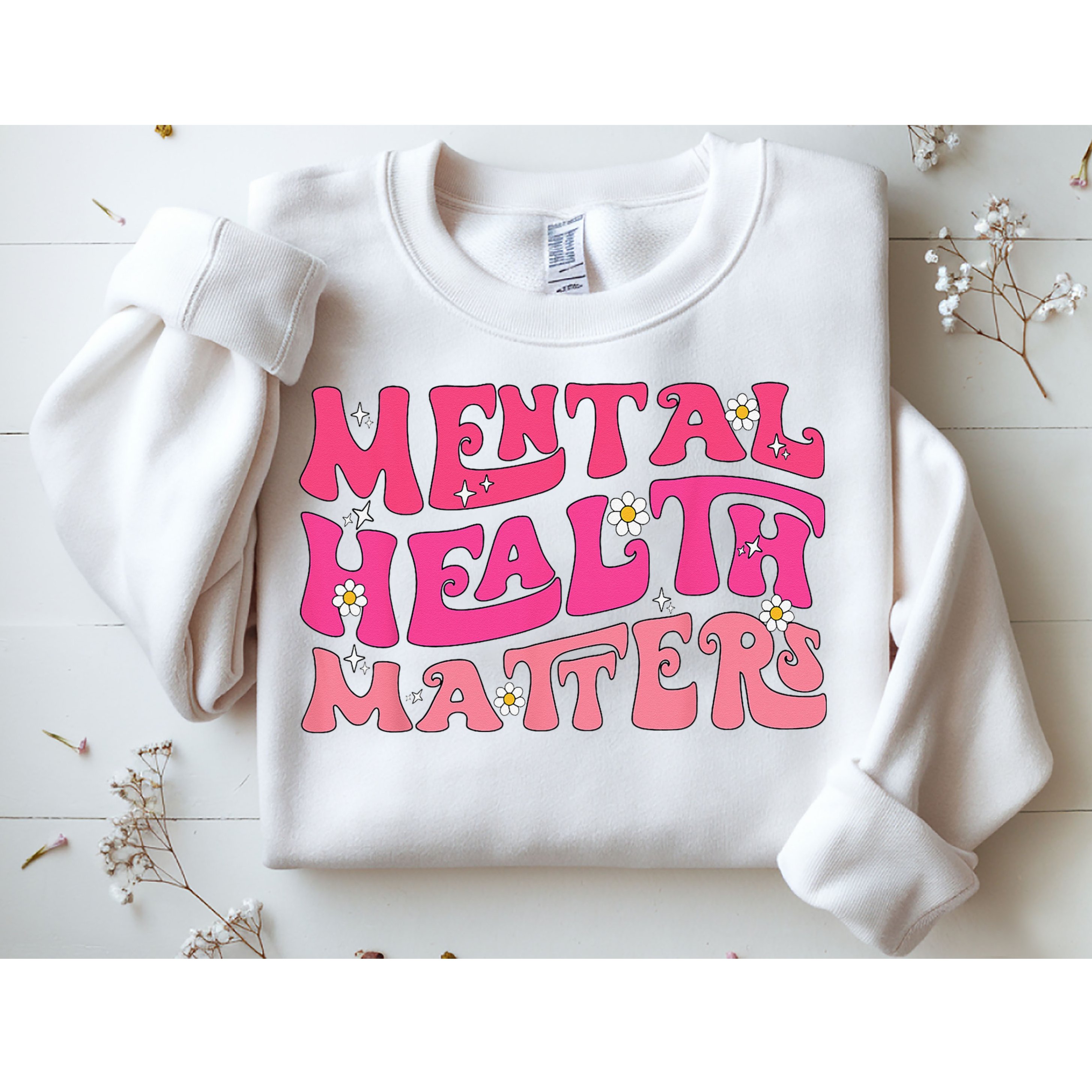 Mental Health Matters Groovy Psychologist Therapy Squad Sweatshirt