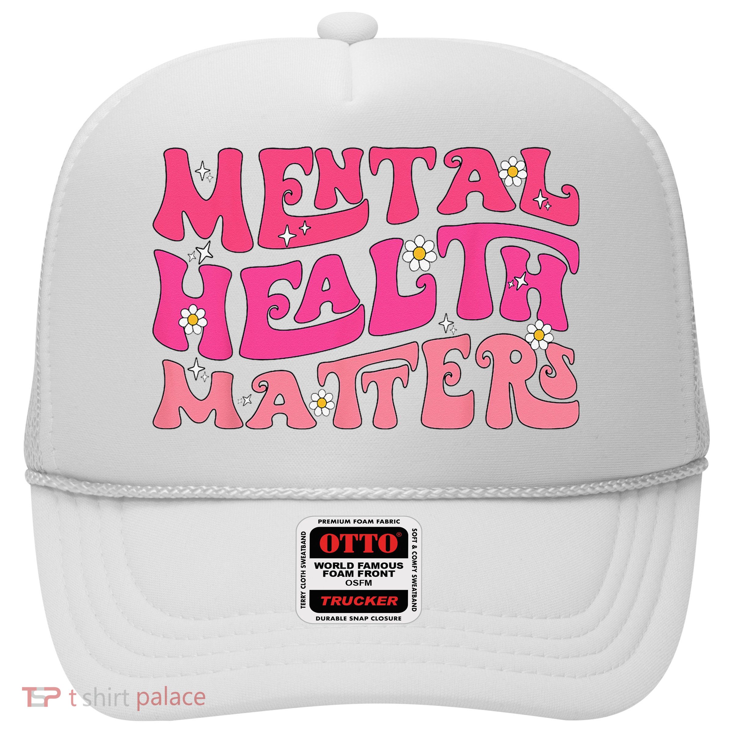 Mental Health Matters Groovy Psychologist Therapy Squad Trucker Hat