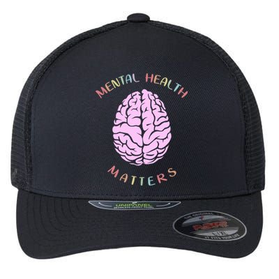 Mental Health Matters Brain Flexfit Unipanel Trucker Cap