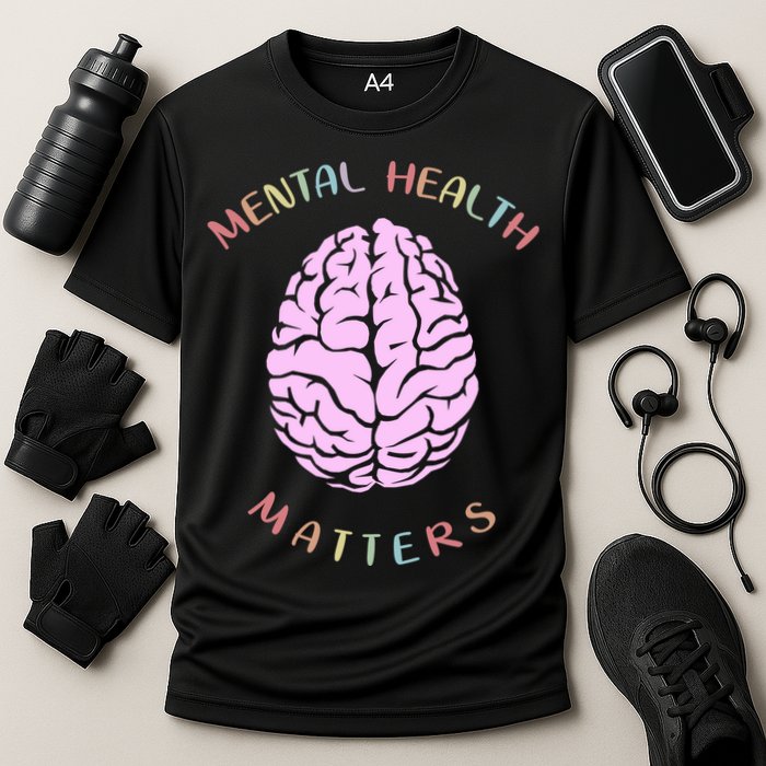 Mental Health Matters Brain Cooling Performance Crew T-Shirt
