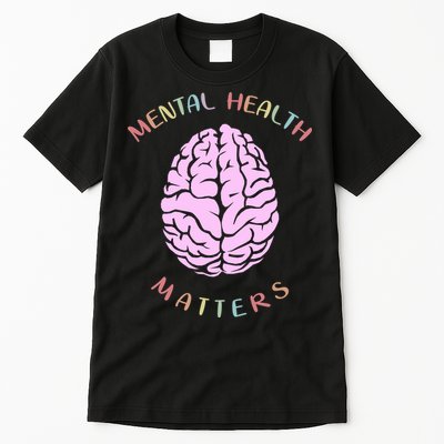 Mental Health Matters Brain Tall T-Shirt