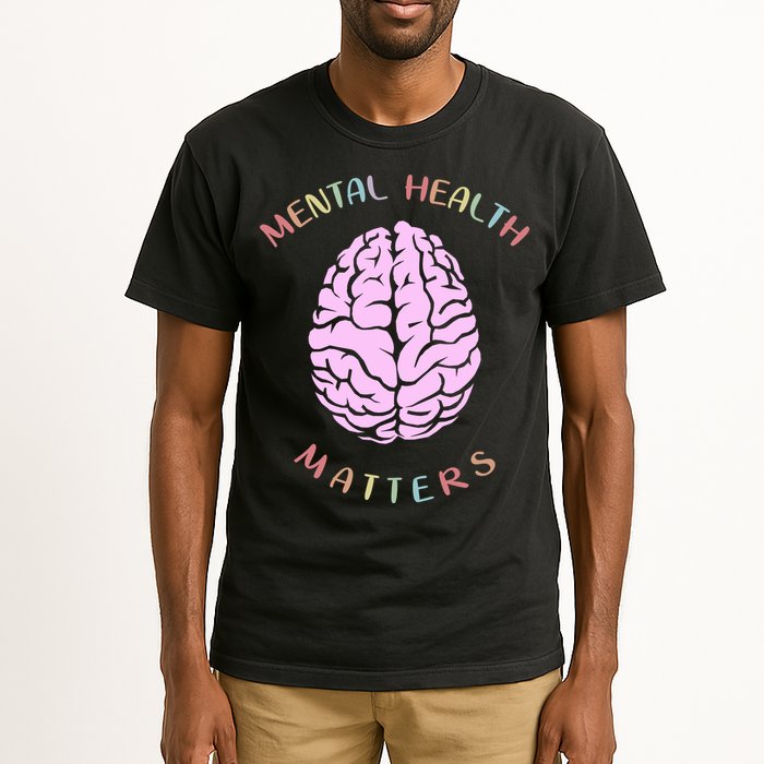 Mental Health Matters Brain Tall T-Shirt
