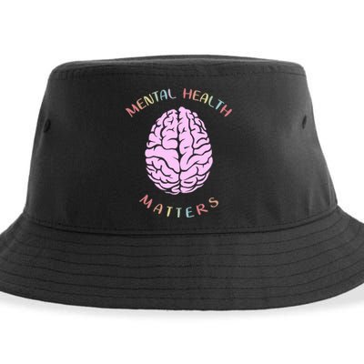 Mental Health Matters Brain Sustainable Bucket Hat