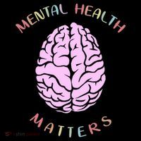 Mental Health Matters Brain Button